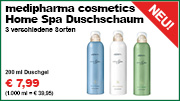 medipharma cosmetics Home Spa Duschschaum 3 verschiedene Sorten